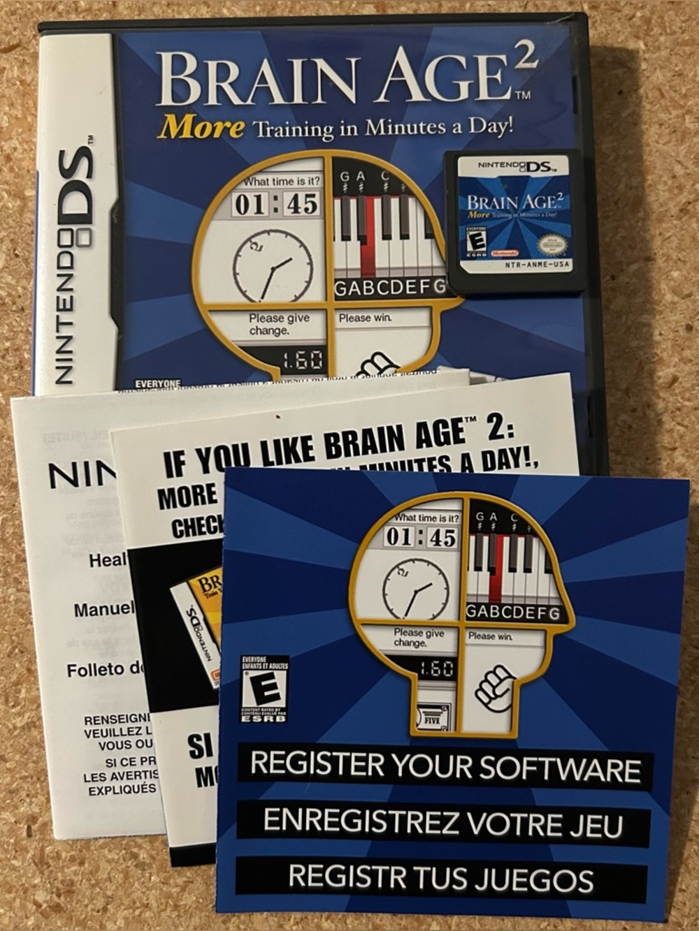 Brain Age 2: More Training in Minutes a Day (Nintendo DS, 2007) - Case - Tested